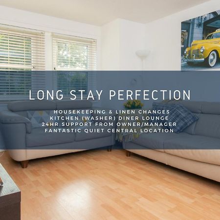 Dwellcome Home Ltd 2 Bedroom King & Double Central Apartment, Free Allocated Barrier Secured Parking Space At Rear Entrance & Fast Wifi, Ideal For Long Term Contractor, Corporate, Etc Stays, Regular Housekeeping Option - See Our Site For Assurance Абердин Экстерьер фото